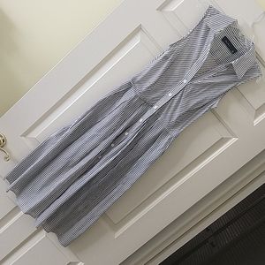 Striped polo dress sleeveless